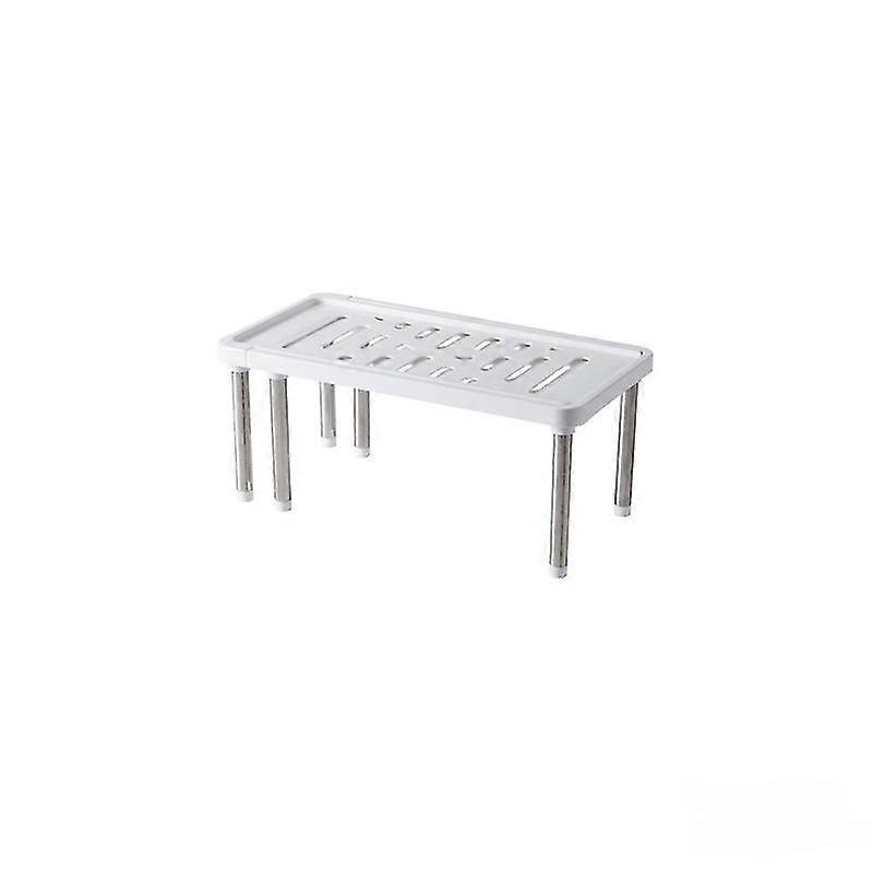1pc Home Closet Organizer Storage Rack Kitchen Rack White