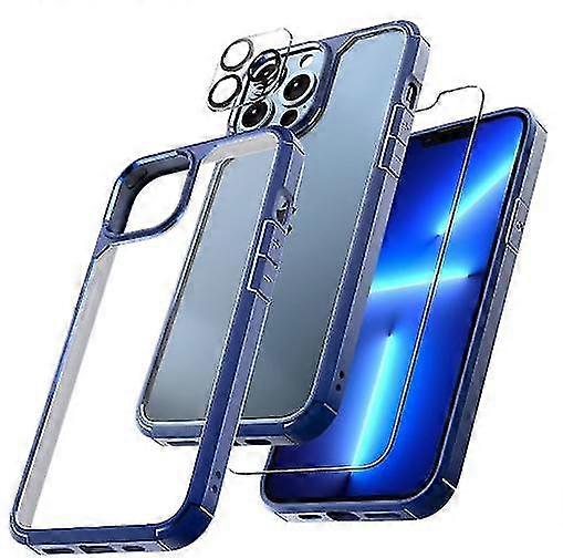5 In 1 Clear Case Compatible Iphone 15 Pro Max/15 Pro/15 Plus/15 With 2-pack Screen Protector And Camera Lens Protector