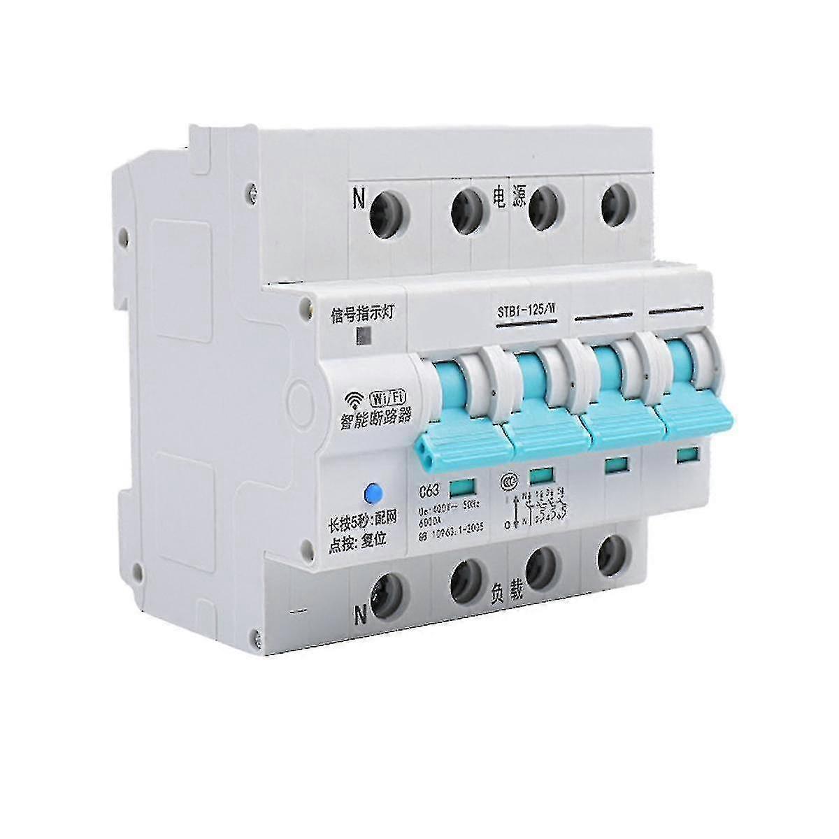 Ewelink Wifi Smart Circuit Breaker 4p Switch Surge Protector 32a Wireless Remote Control For Google