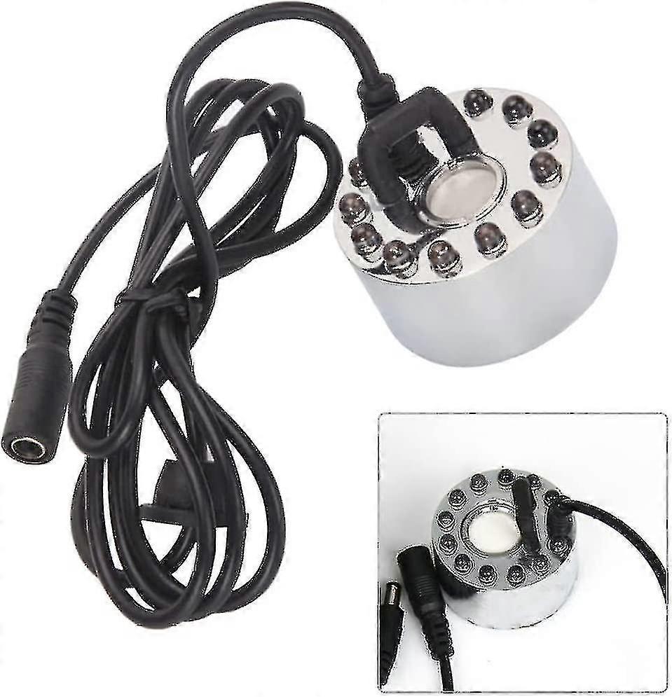 Mini Mist Maker Fogr 12 Led Ultrasonic Mist Maker Fountain Pond Fog 24v Atomizer