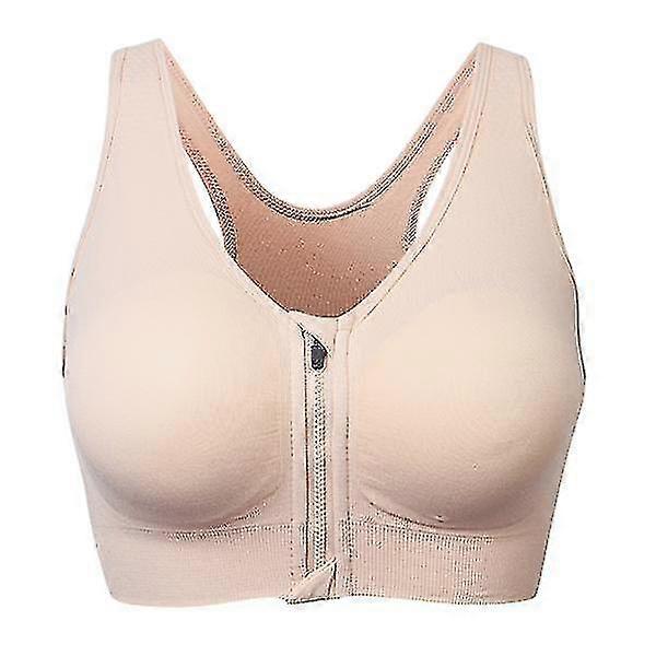 Wire Shake Zipper Sports Bra