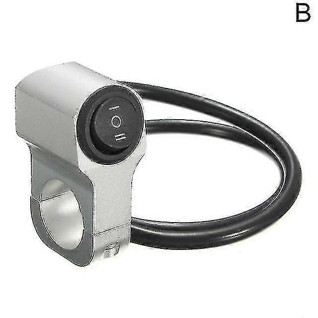 Motorcycle Handlebar Headlight Switch Aluminum Alloy 22cm Three-position Waterproof Switch 12v Fog Spotlight