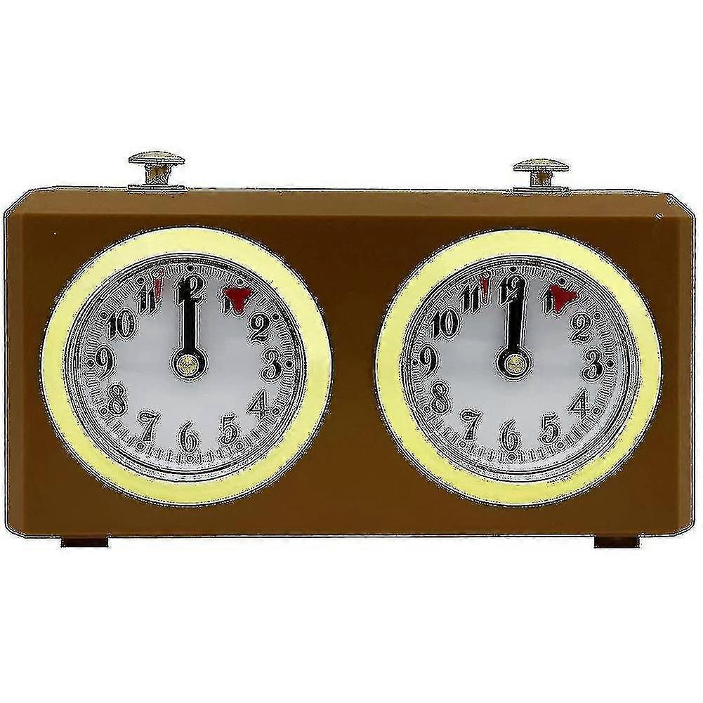 Mekanisk schackklocka analog för schackspelstimer Klockklockor Timers Inget batteri behövs