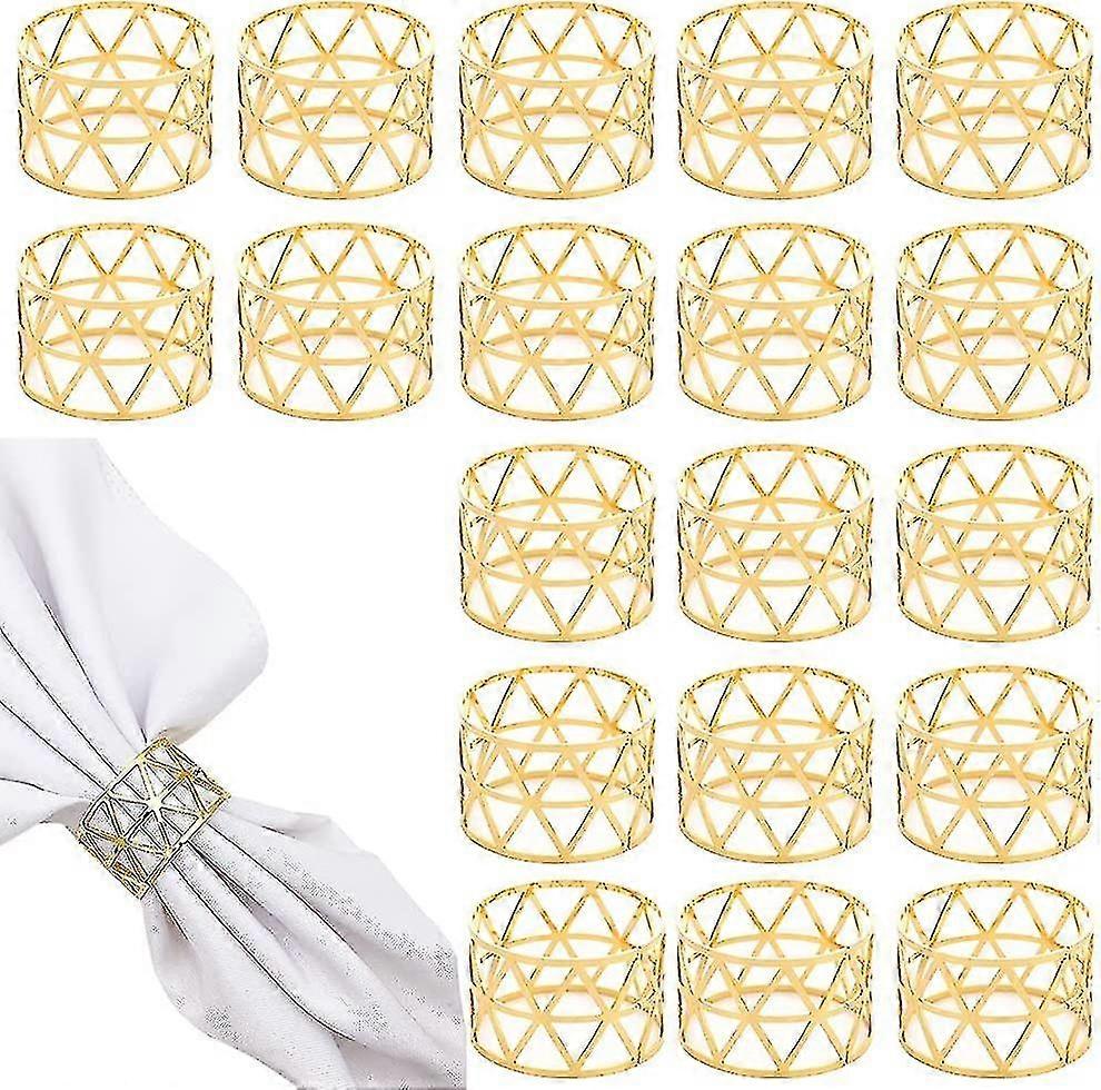 20 جهاز كمبيوتر شخصى منديل خواتم ذهبي, معدن منديل خواتم منديل الأبازيم يترك منديل خواتم