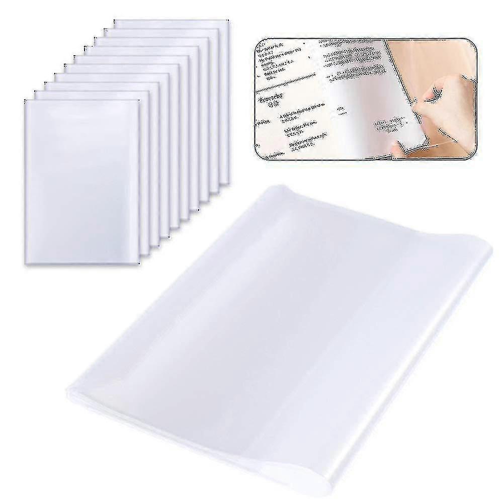 10pcs A4 Couvertures D’exercice Transparentes, Couverture Transparente, Épaissir Réutilisable Et Réglable Couvertures Transparentes