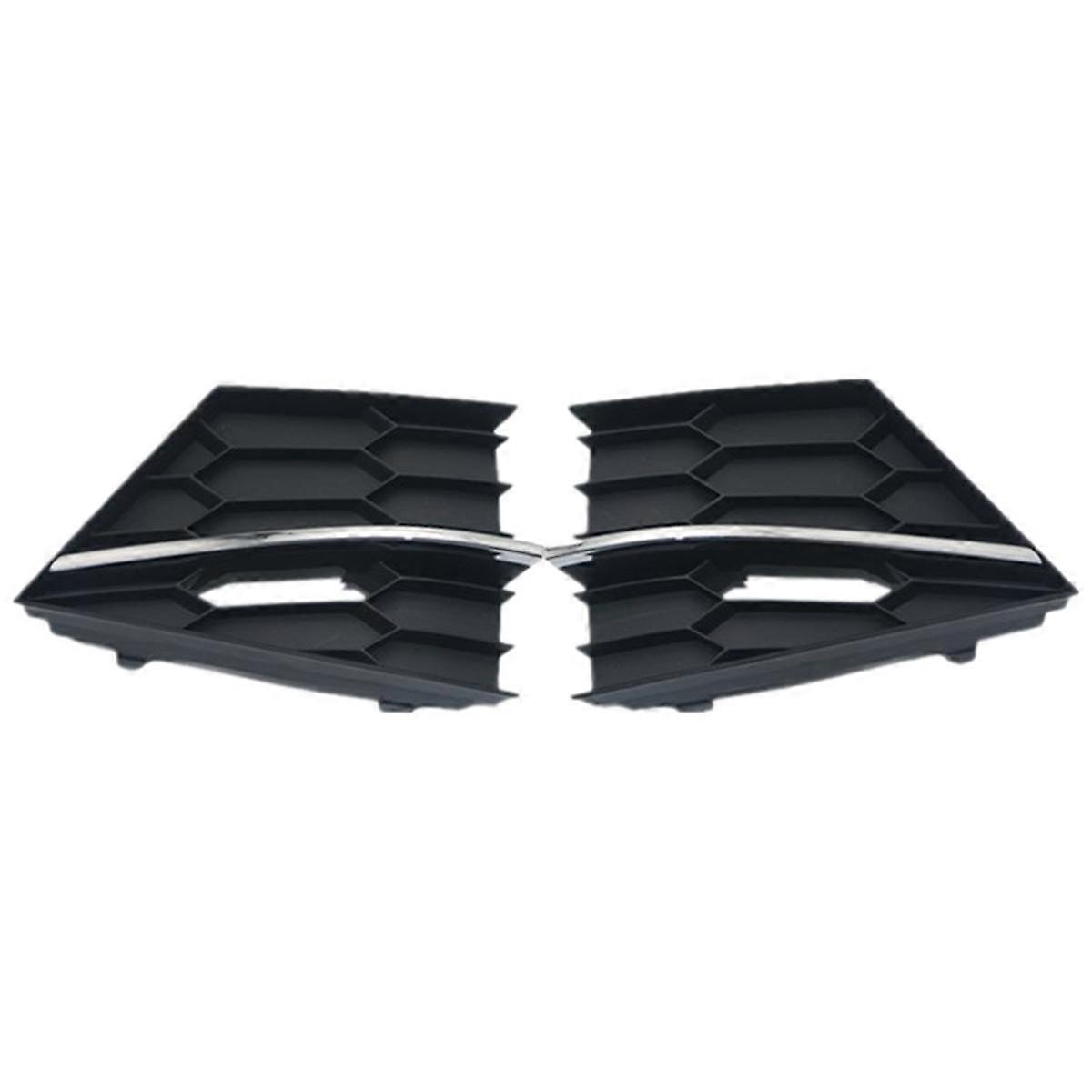 Front Bumper Fog Light Grille Cover Fog Light Cover Trim for Superb 2016-2018