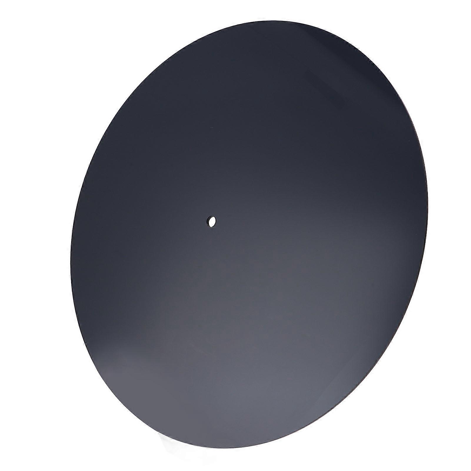 アクリルターンテーブルマットノイズの低減改善音質LPレコード用静電気防止スリップマット12インチブラック