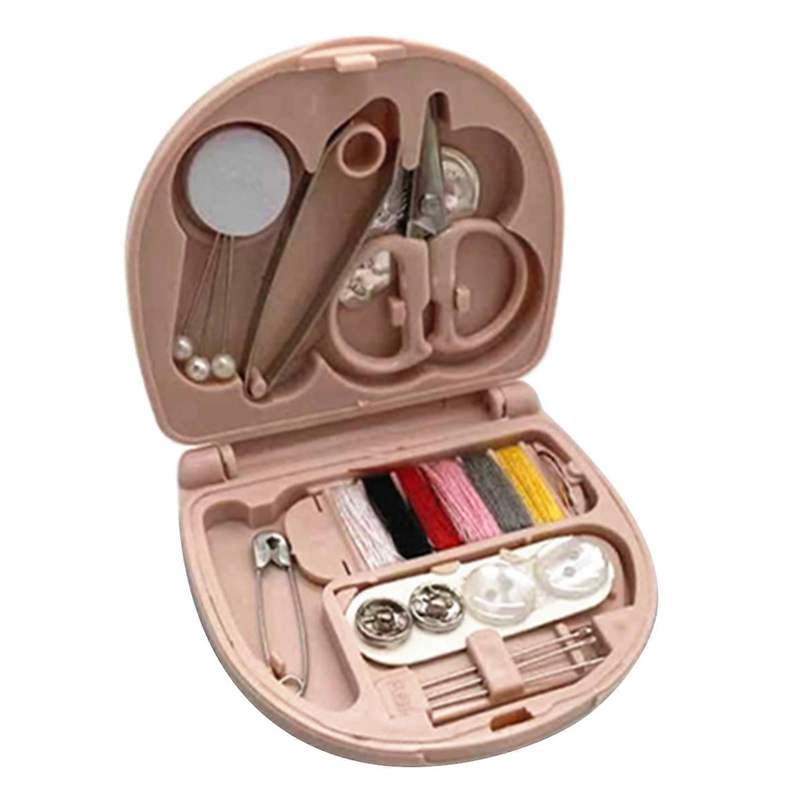 Portable Sewing Kit Include Sewing Needles Scissors Threader Tweezer Threads