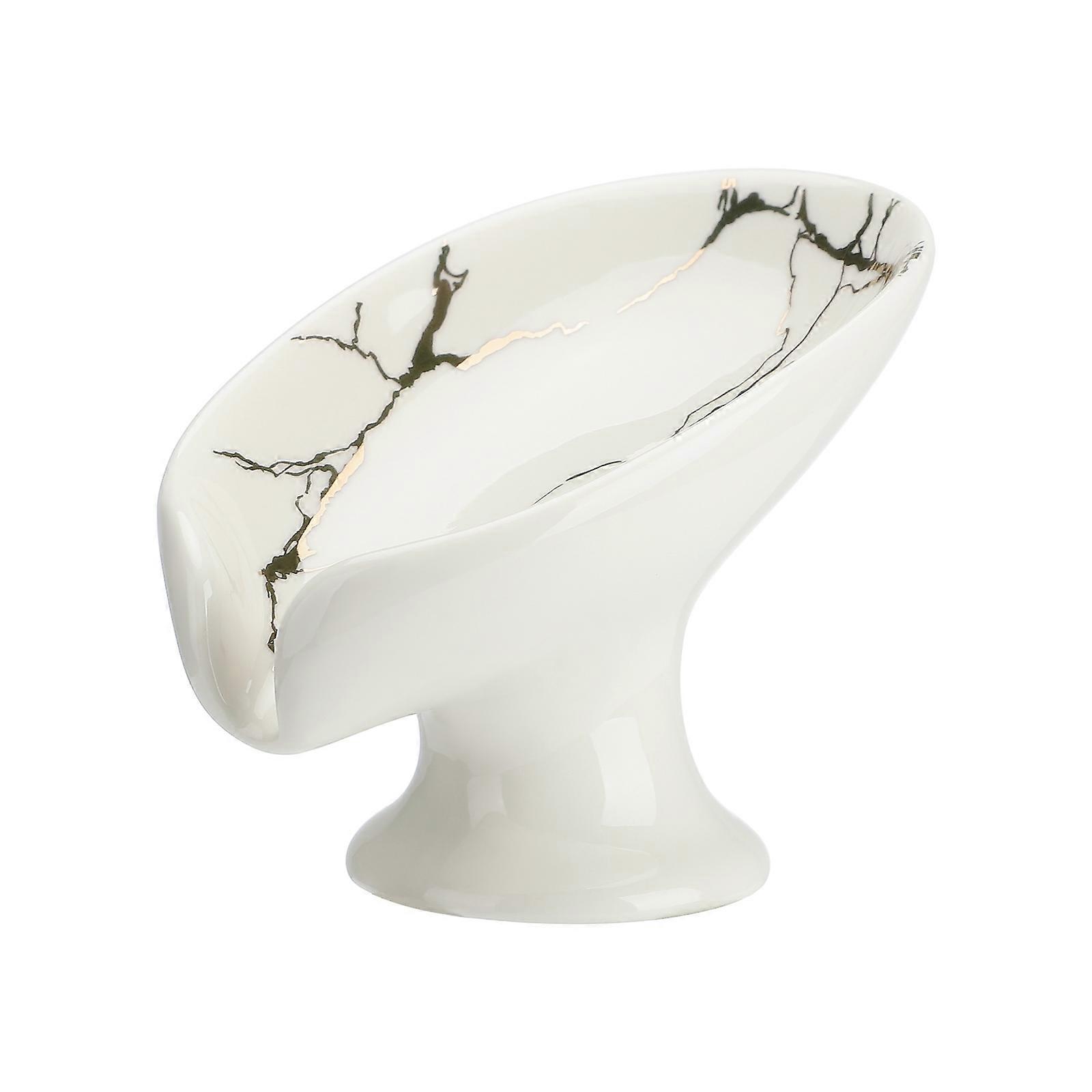 אין מחזיק סבון קידוח מחזיק ספוג סבון קרמי לחדר האמבטיה במטבח