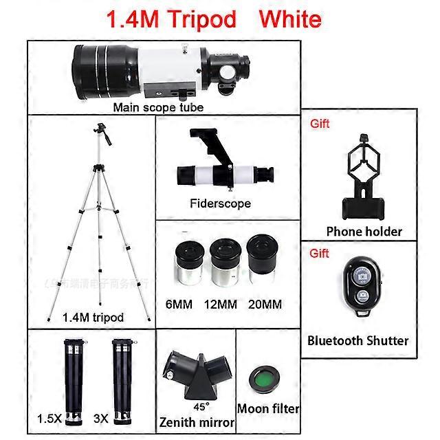 F30070M Professional Astronomical Telescope 150 Times Zoom HD High-Power Portable Tripod Night Vision Deep Space Star View Moon