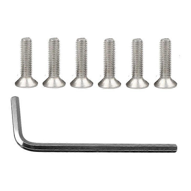 6Pcs Burnt Titanium Steering Wheel Bolts Screw + 1x Wrench Kit for Momo Nardi NRG Works Bell Boss Tool Car Accessories Vehicle Steering Wheel Covers