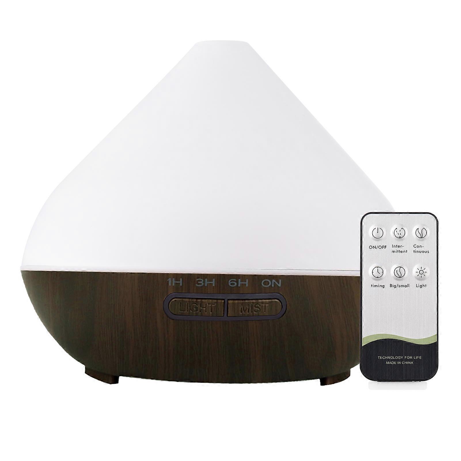 500ml Large Capacity Essential Oil Aromatherapy Diffuser Fragrant Oil Air Humidifier Vaporizer with Colorful Lighting Remote Control Timer for Home Be