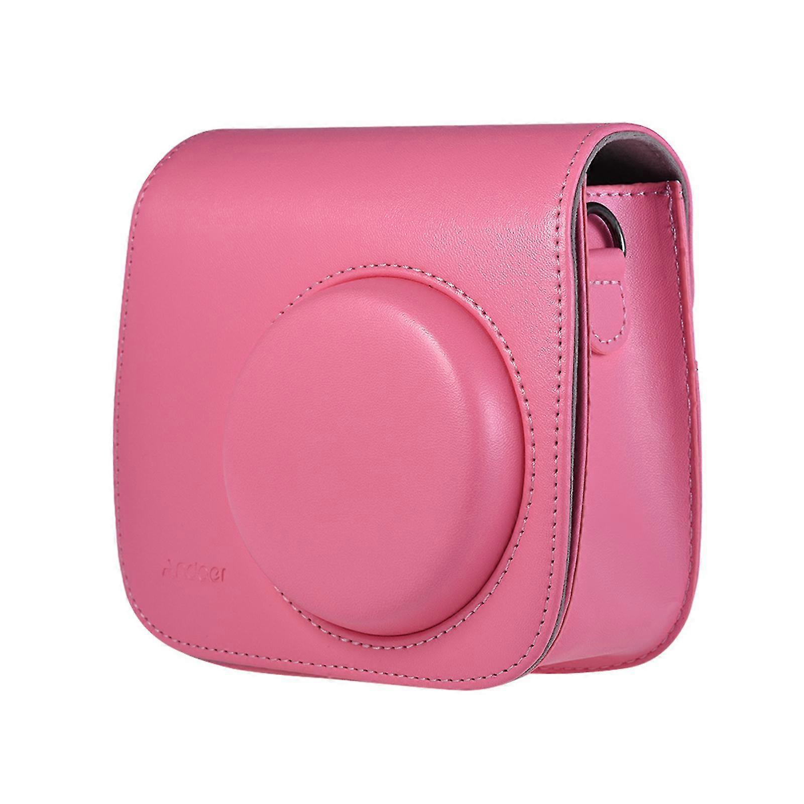 Pu Instant Camera Case Bag With Strap