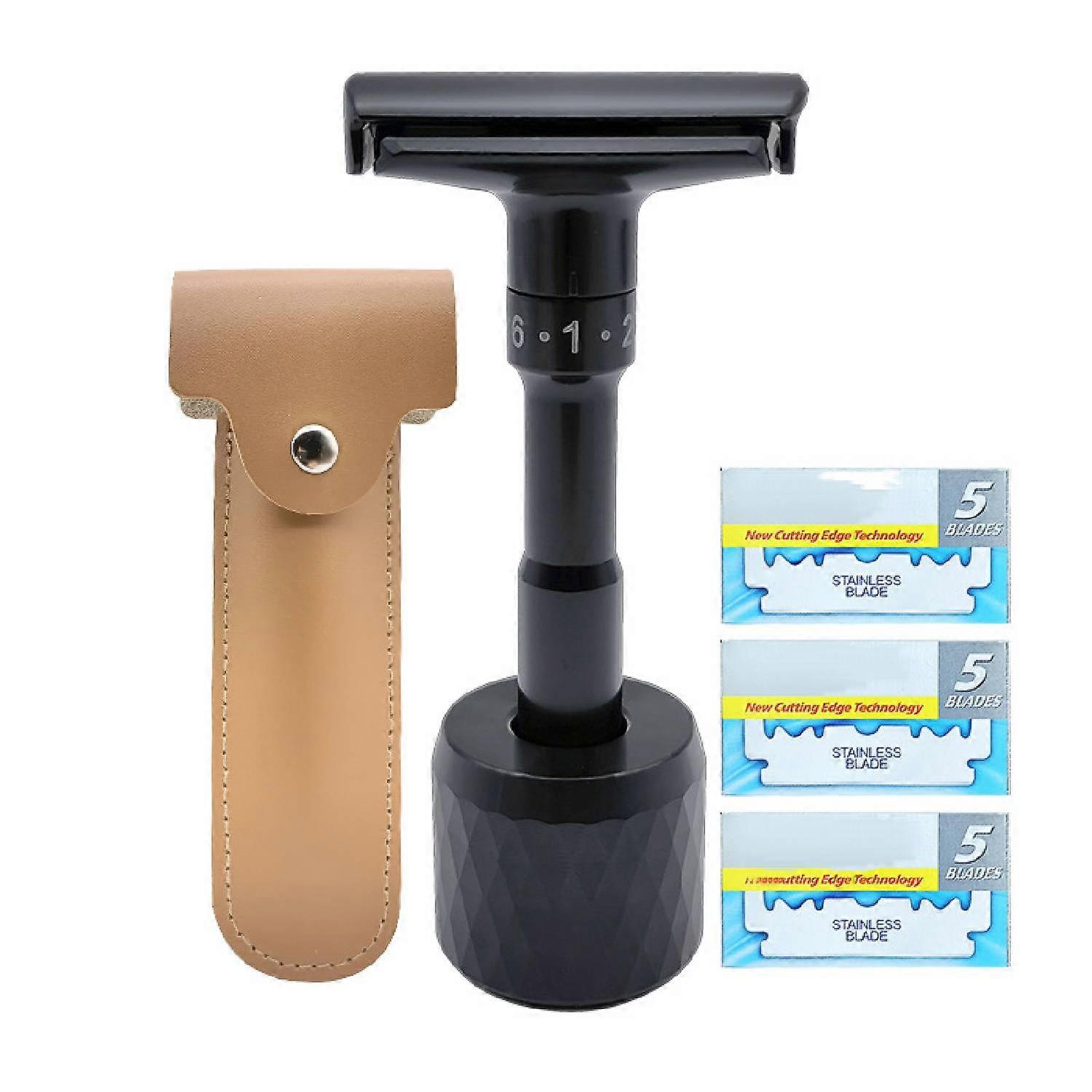 Men's Manual Razor Adjustable Sharpness Double Edge Safety Shaving Razor -GSL