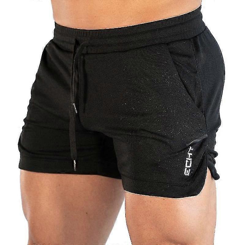 Men's 2 In 1 Lightweight Gym Workout Shorts With Drawstring Phone Pockets Running Training Shorts