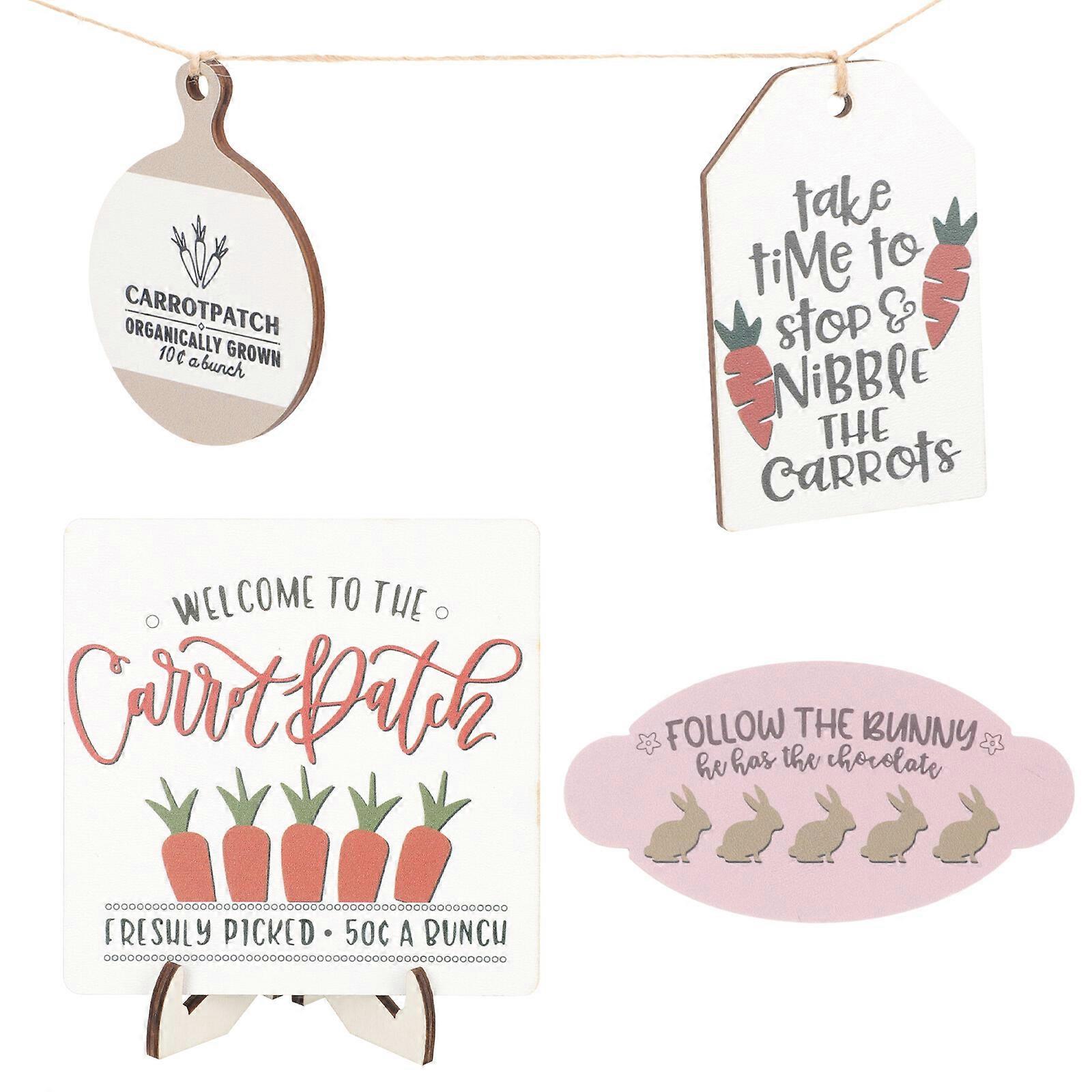 1 Set Easter Tiered Tray Ornament Easter Tiered Tray Decoration Easter Party Table Signs