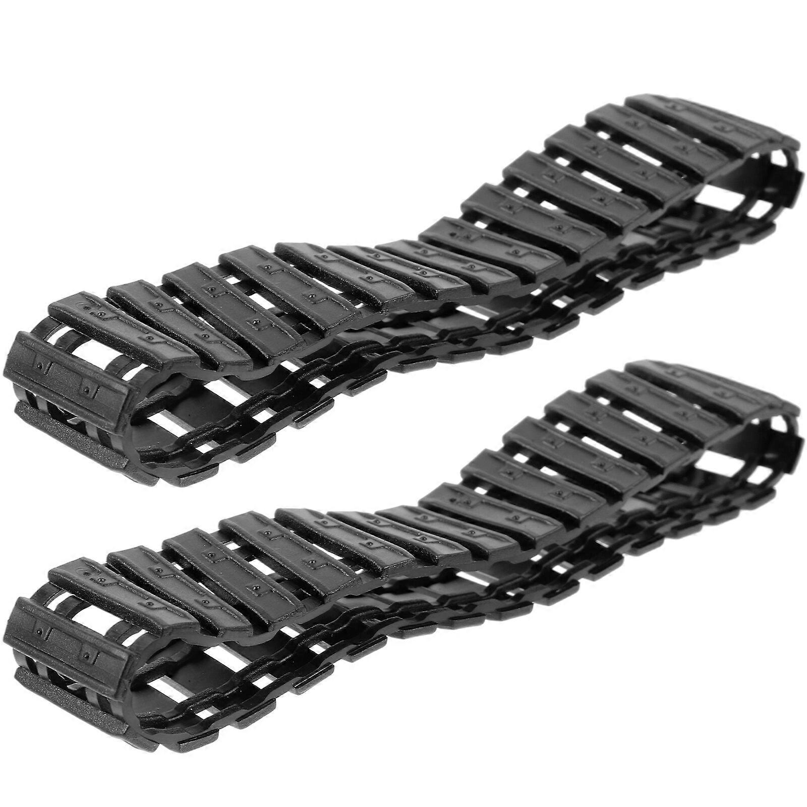 2 stks DIY Tank Tracks Vervangende Tracks Afstandsbediening Tank Model Robot Tracks