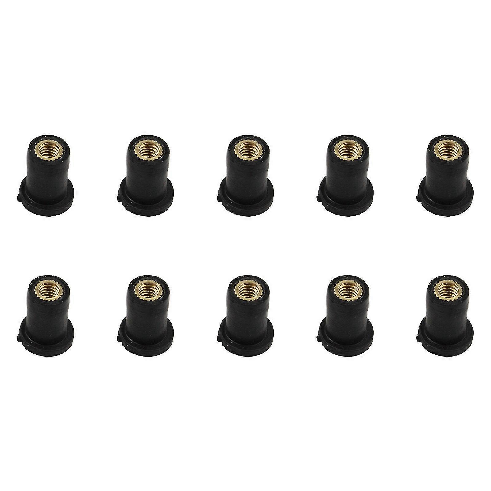10pcs M4/m5/m6 Rubber Well Nut Windscreen Fairing Bolt Kit For Motorcycle