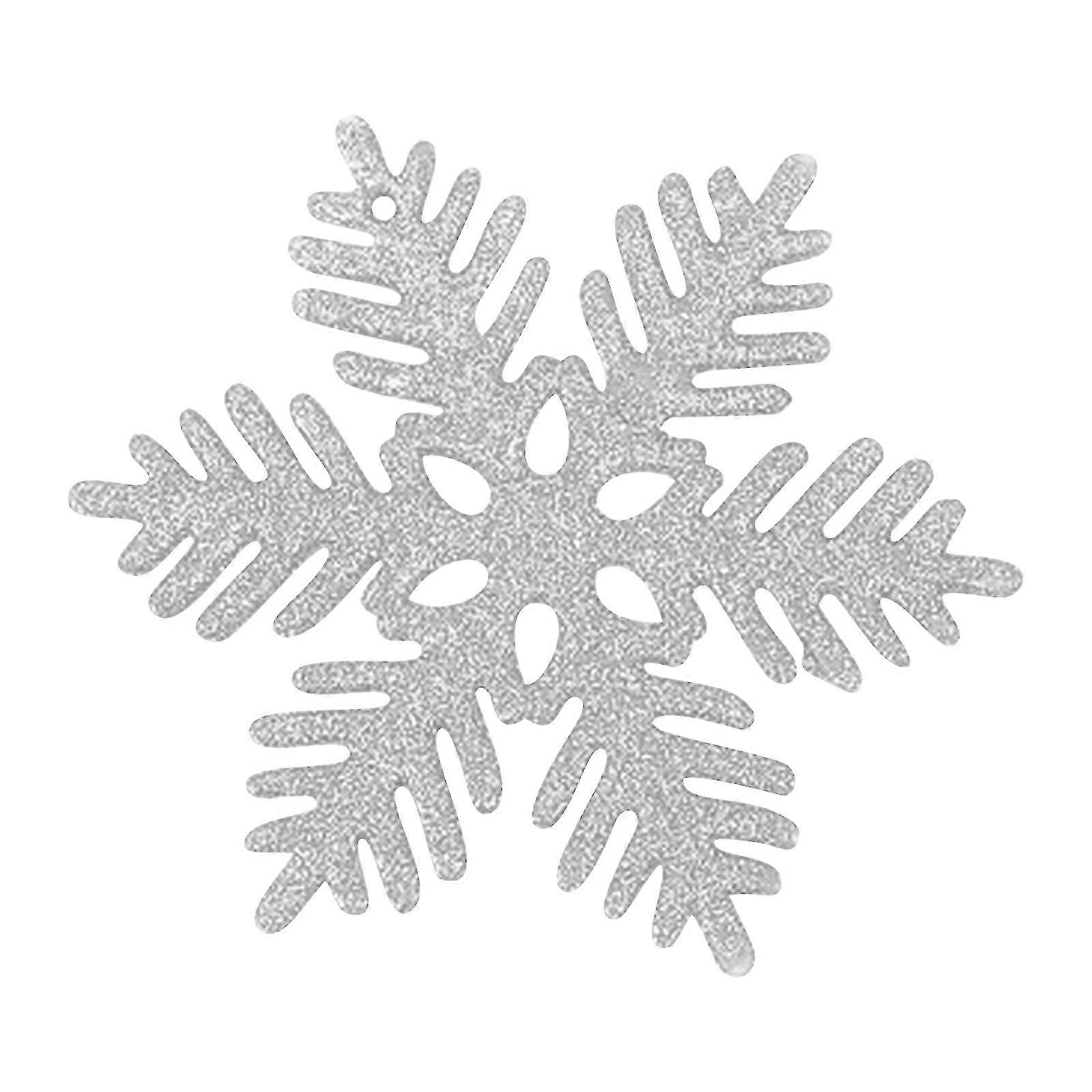 24pc snøfnugg julepynt juletre dekorasjoner sted program anheng