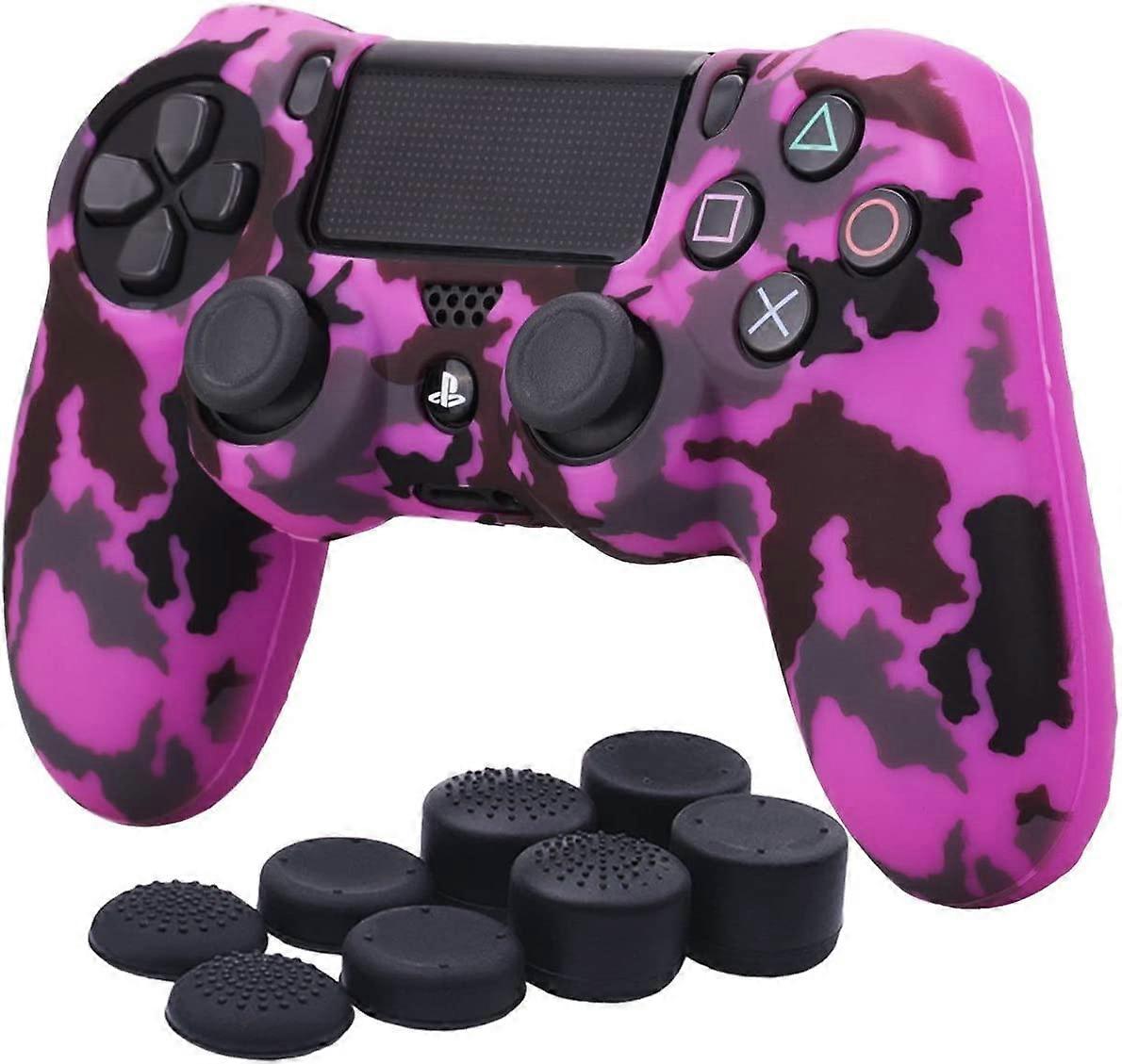 Vattenöverföring Utskrift Kamouflage Silikonfodral För PS4 / slim / Pro Dualshock 4 Controller