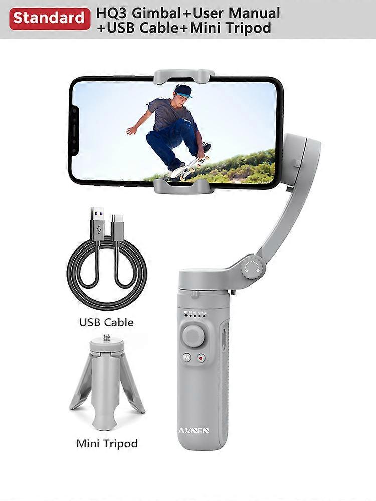 Foldable 3-Axis Gimbal Handheld Stabilizer, Selfie Stick Vlog CellPhone Video Recorder, for iPhone   Samsung Smartphone