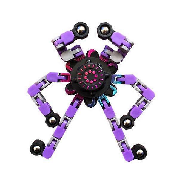 Mechanical fingertip gyro diy chain deformable decompression toy