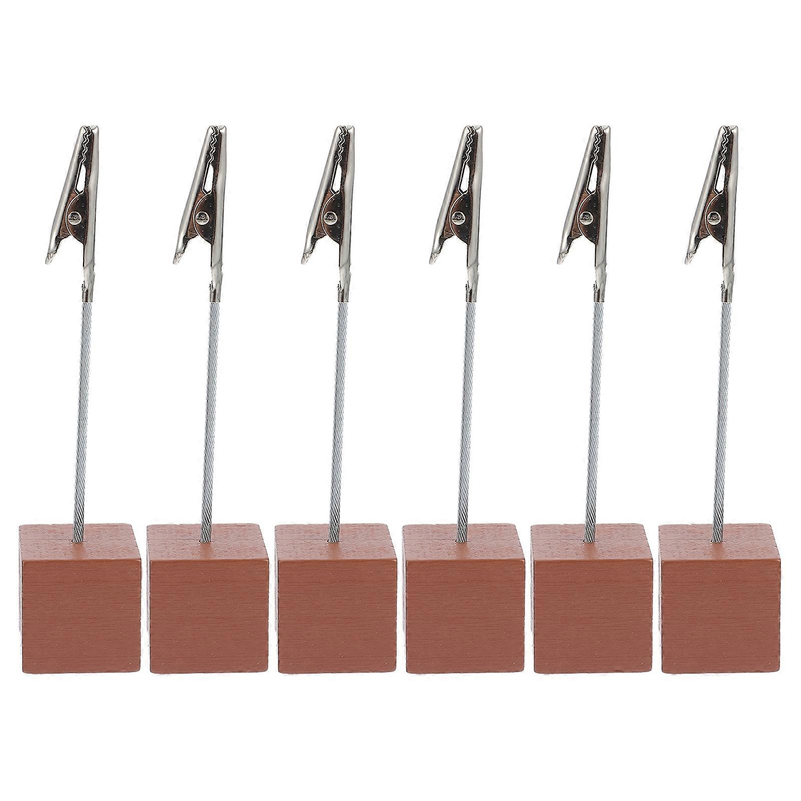 6pcs Retro Memo Clips Bureau Petites Pinces à Notes Clips Photo Fournitures de bureau
