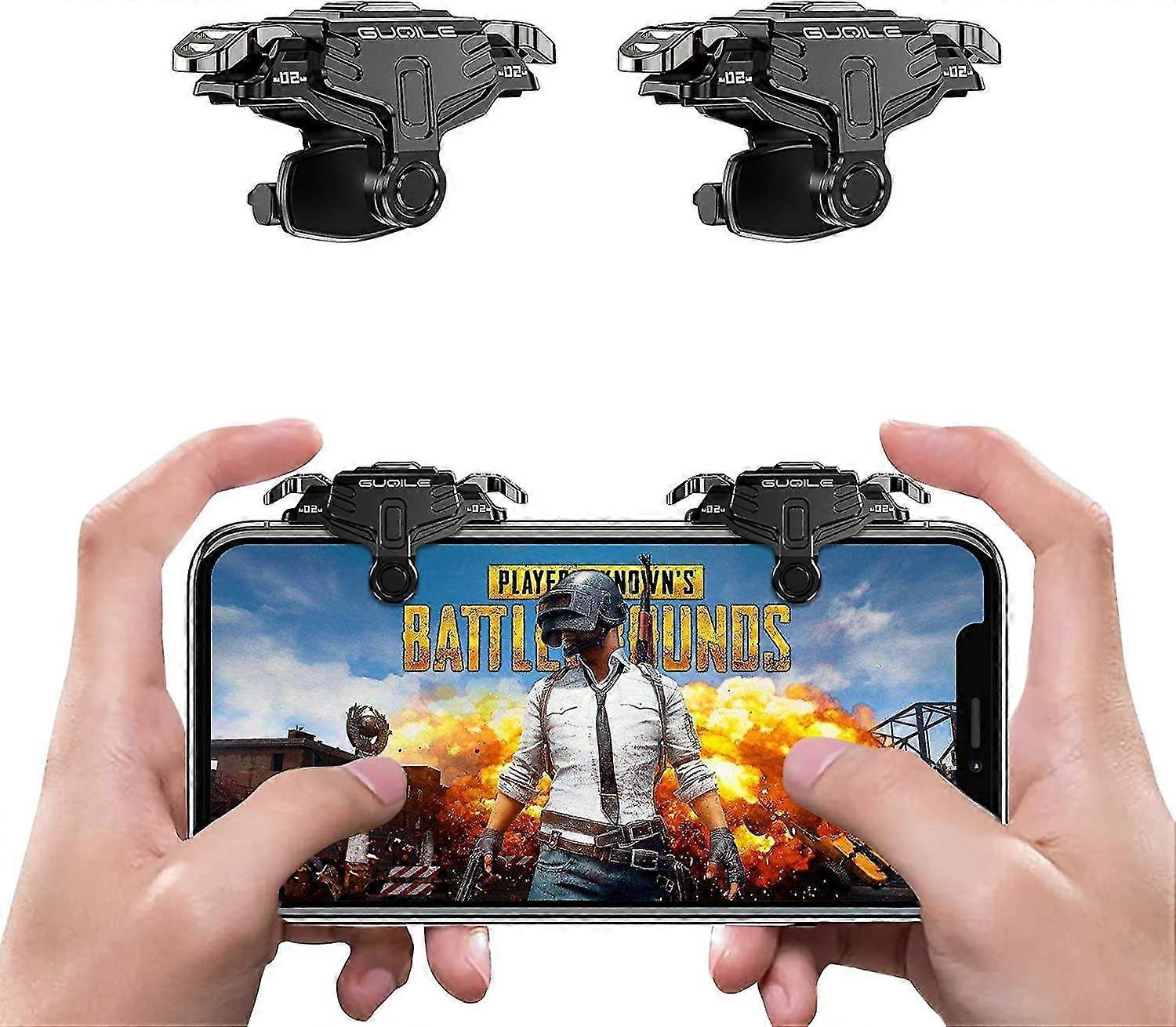 Pubg Mobile Game Controller Trigger, [2021 Upgraded Version] Game Controller Triggers Sensitive Shooting Gamepad Joystick Trigger For Pubg/rules Of Su