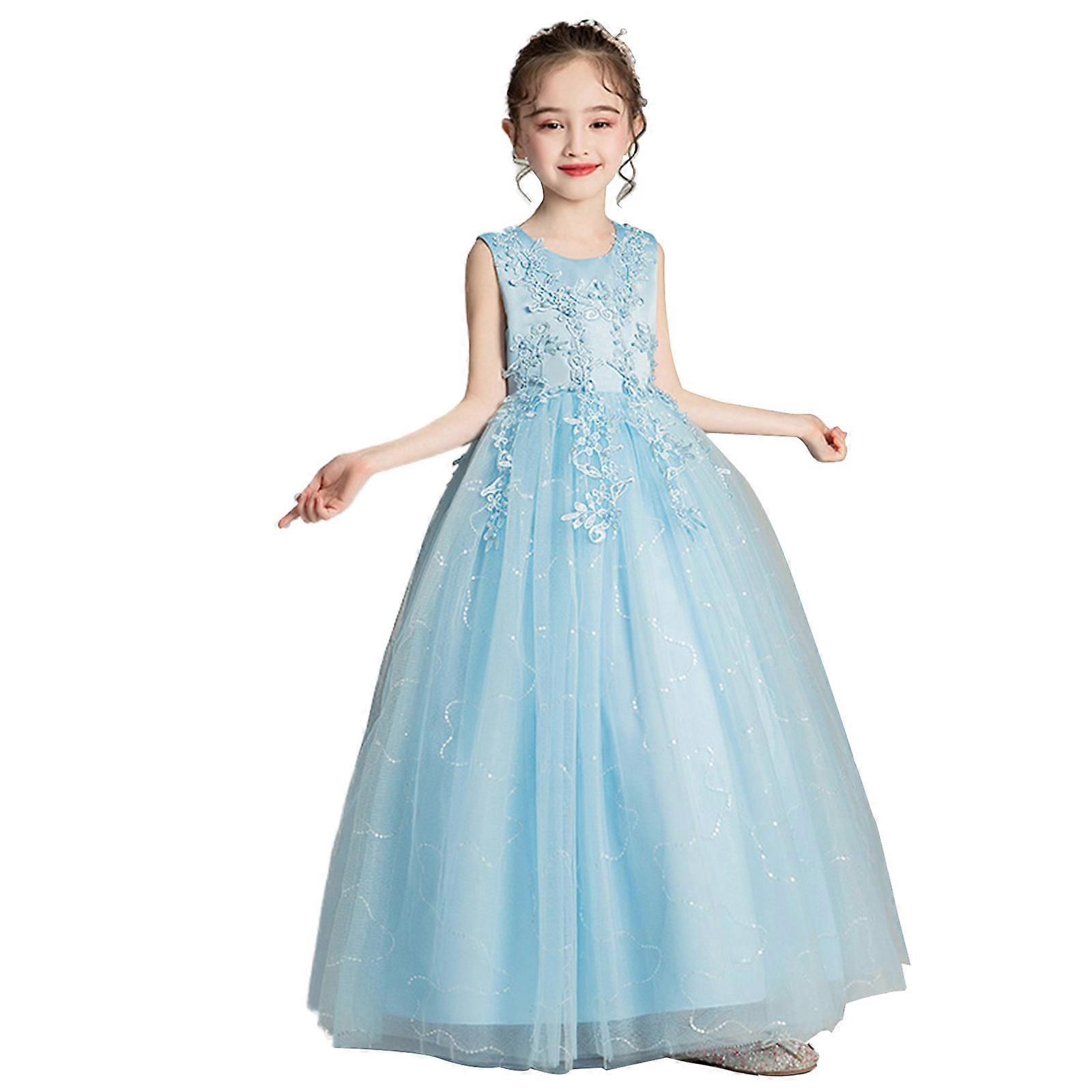 Nowa sukienka dla druhen dla dzieci Suknie ślubne dla niemowląt Suknie ślubne księżniczki Puszysta sukienka z siateczki dla dziewczynki