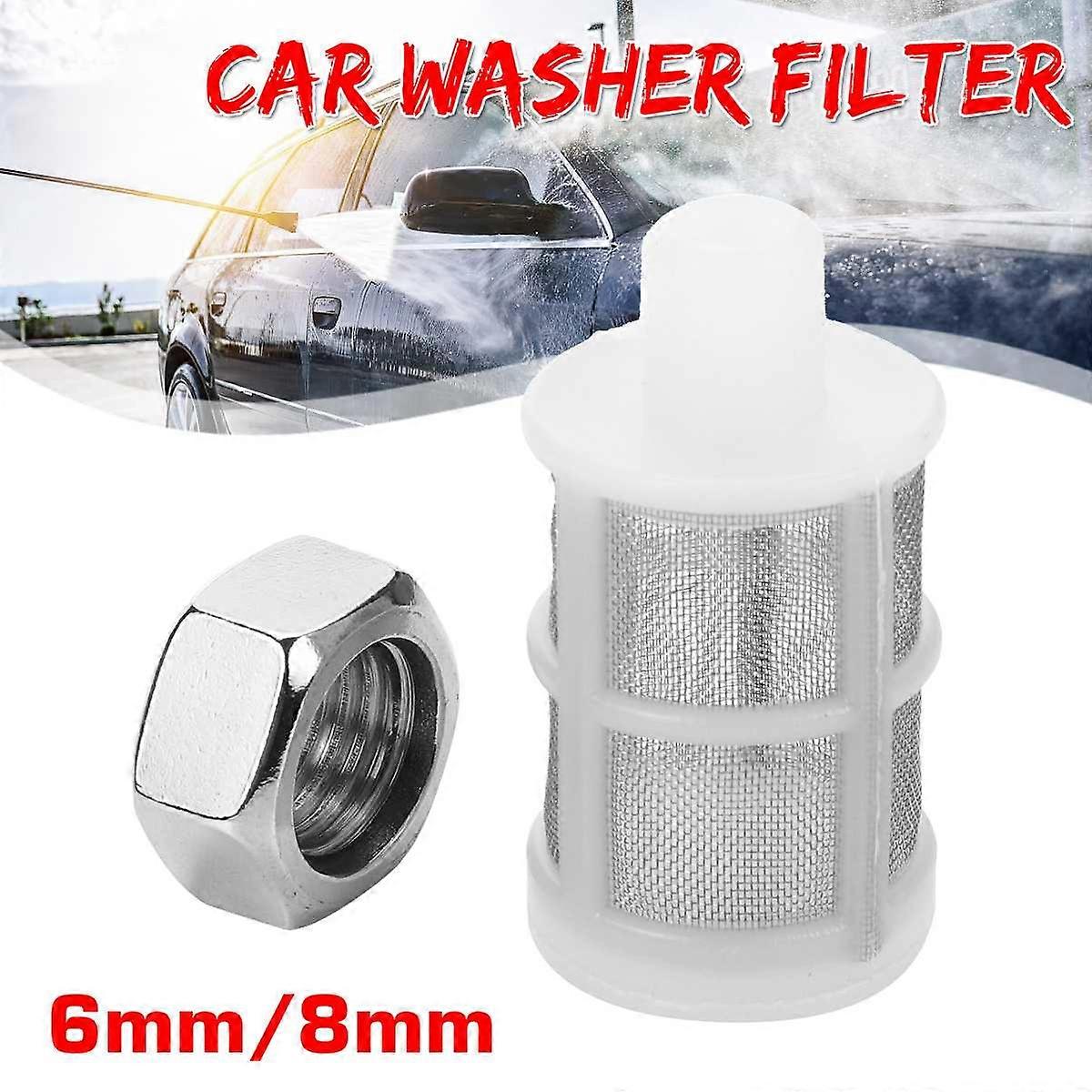 6mm 8mm Filter för högtrycksvattenpump för biltvättmaskin