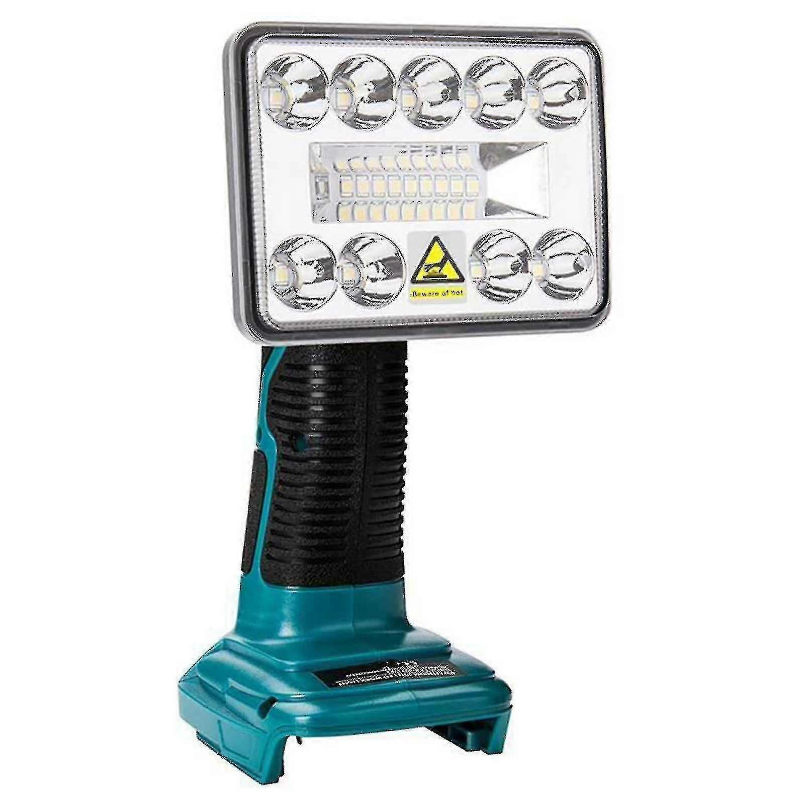 18v Spotlight Light Work Light Lamp Pivot Torch Compatible With Makita Bl1430 Bl1830 New