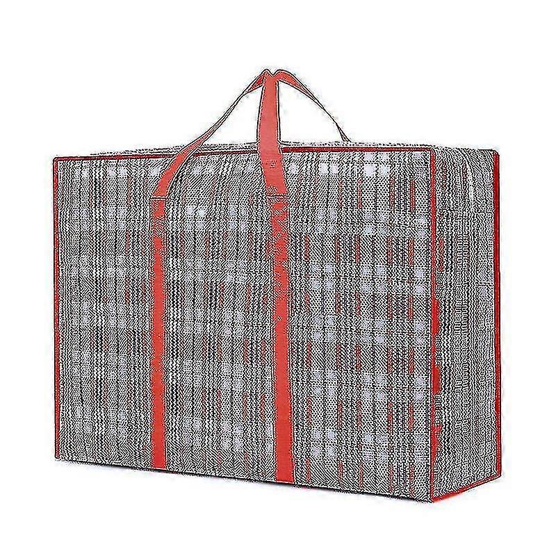 2pcs Large Storage Bag With Durable Zipper Organizer Bag Moving Bag -t