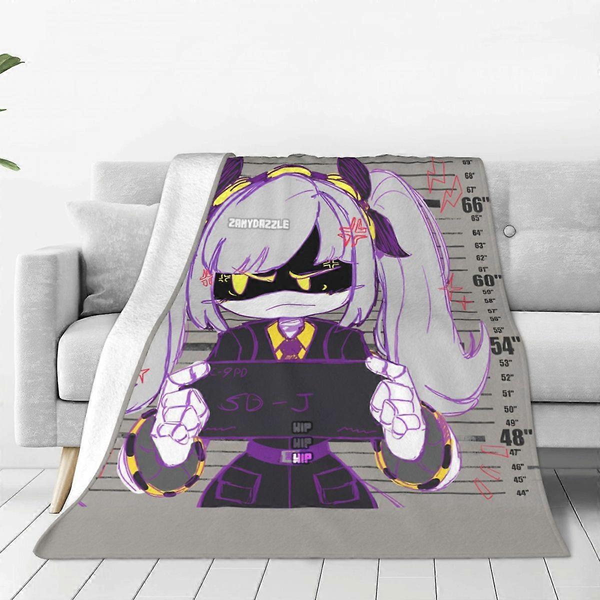 v1461 Filtar Mord Drones Anime (2) Filt Mjuk Varm Fluffig Plysch Sängkläder Plädar För Bäddsoffa Dekorativ Flanell Överkast Sängöverkast Filtar vv1