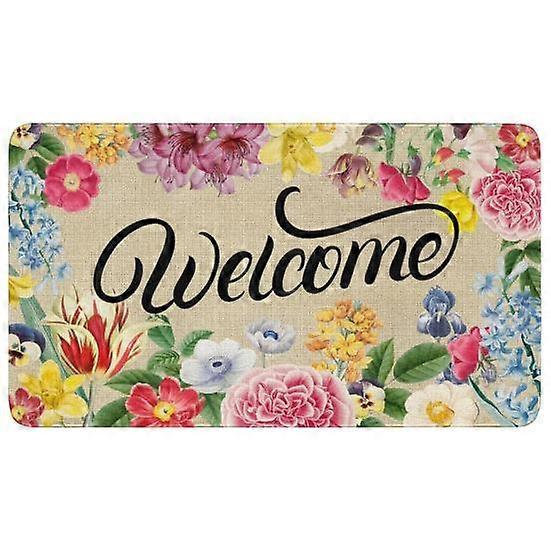 Front Door Welcome Mat with Backing Absorbent Wear Resistant Highly Anti-Slip Decorative Entry Door