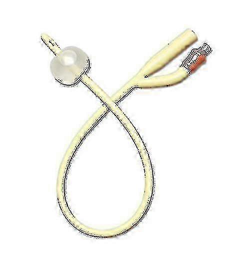 Cathéter en latex Cathéter jetable à double lumière Désinfection médicale à demeure 2 pièces Jaune - JA