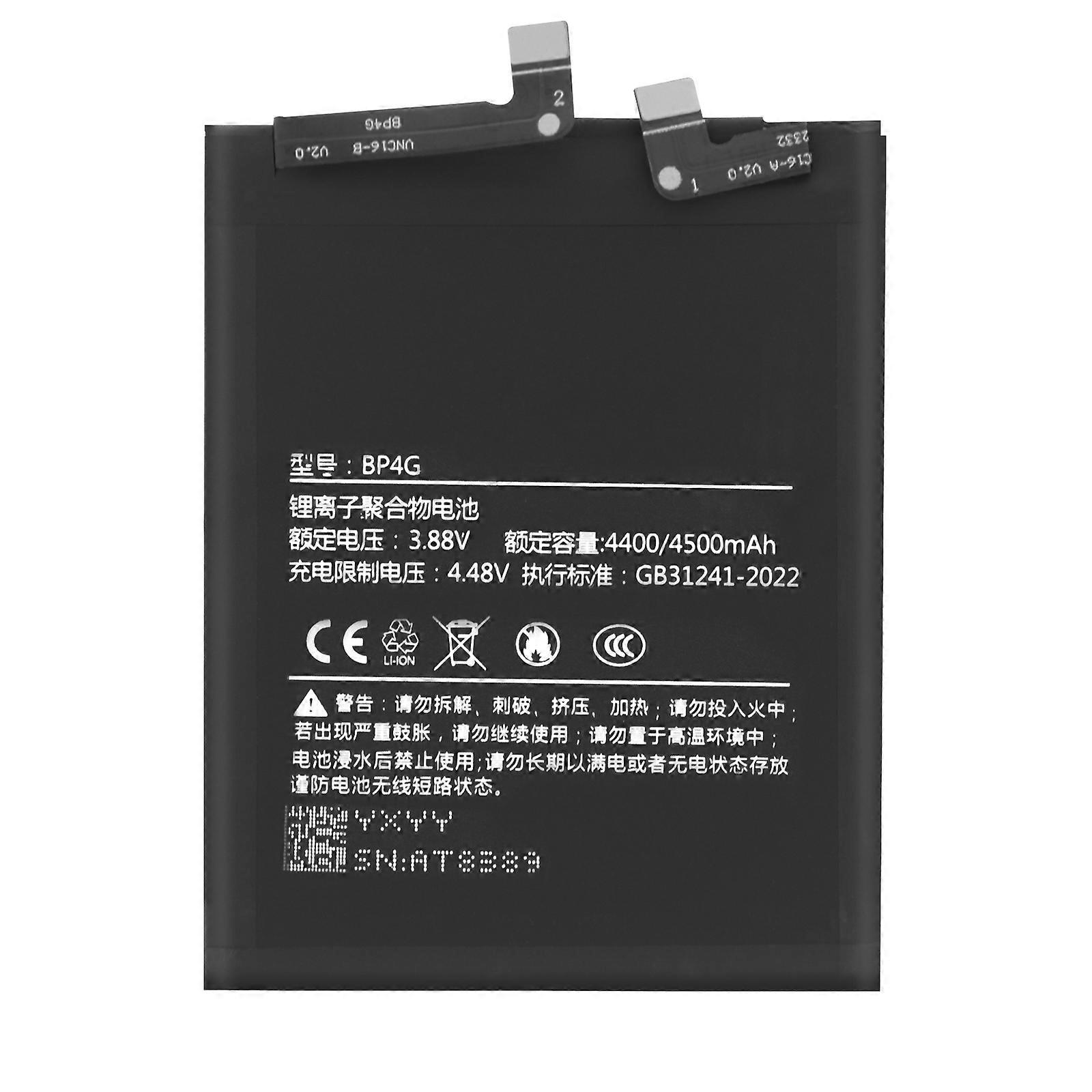 Internt batteri til Xiaomi 13 5G 4400 mAh model BP4C, Sort