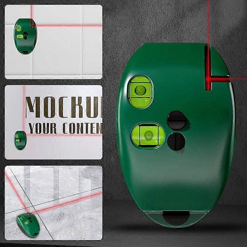 High Precision Infrared Right Angle Bubble Level Mini Laser Level Red Beam Lines 20M Long Distance Leveling Right Angle Tool