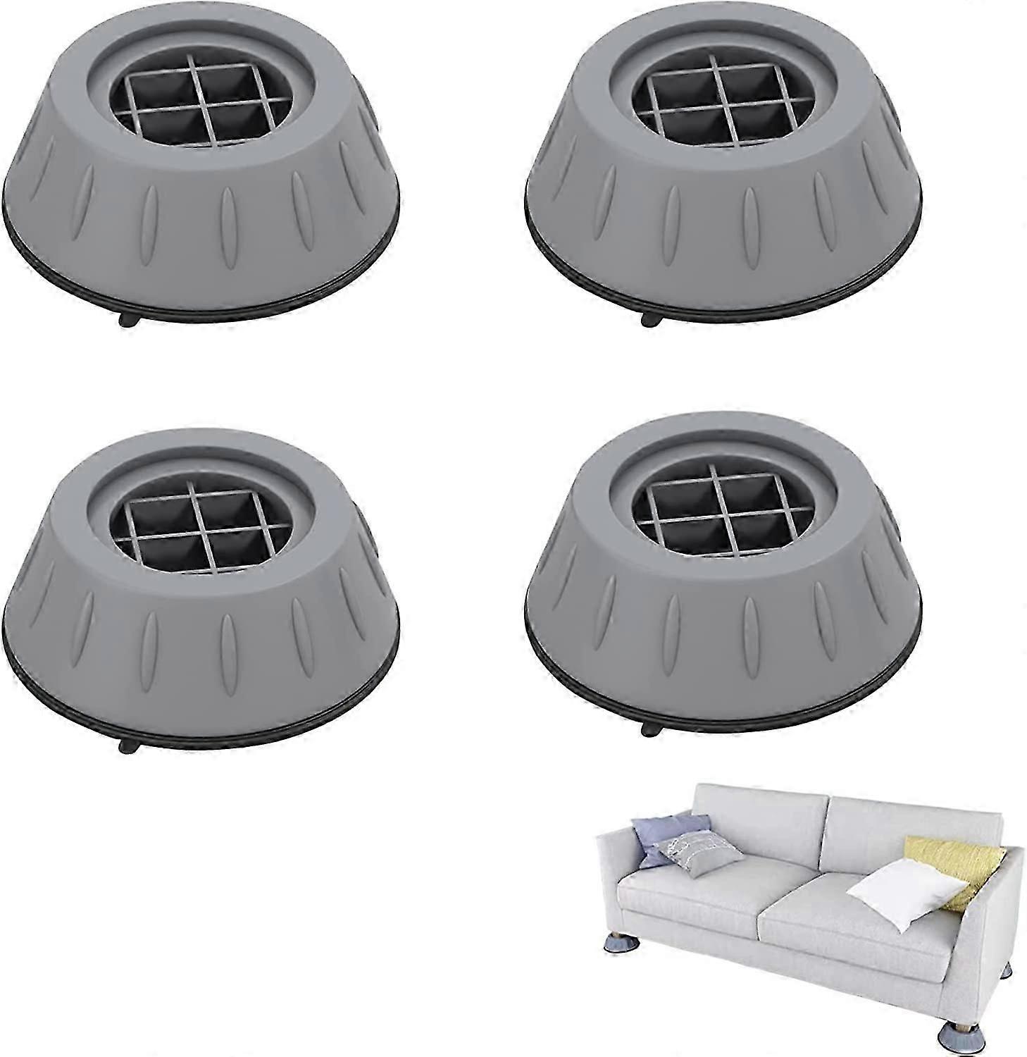 Household Silicone Base Shockproof Pad Washing Machine Fixer - 4 Pieces