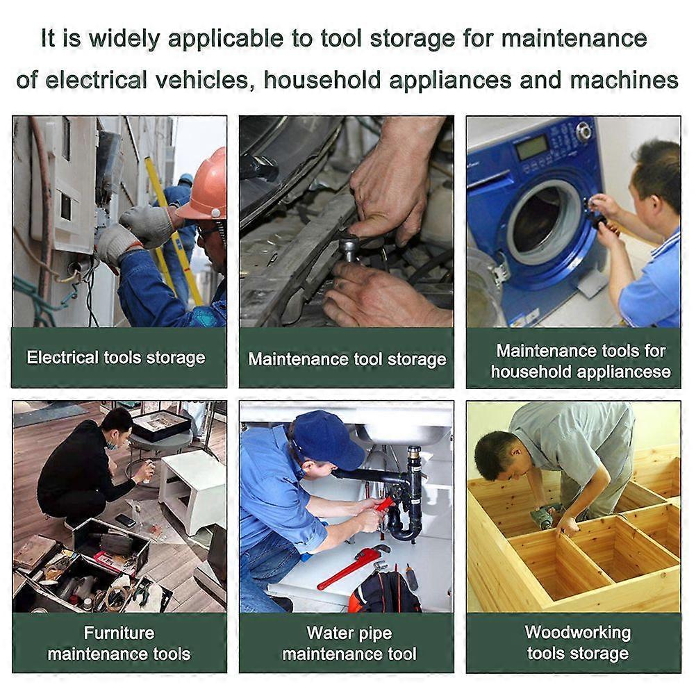 Ulkopuutarhan työkalulaukku Kestävä kangaspuutarhalaukku, jossa on 6 taskua Puutarhatyökalusarjan pidike Kodin järjestäjä