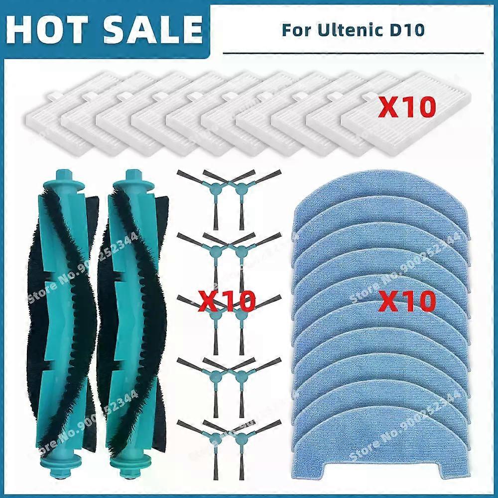 Compatible For Dreame Mova E10 / Trouver E10 / Ultenic D10 / T10 Lite / Proscenic Q8 Max / Lubluelu L15 Parts Brush Mop Filter