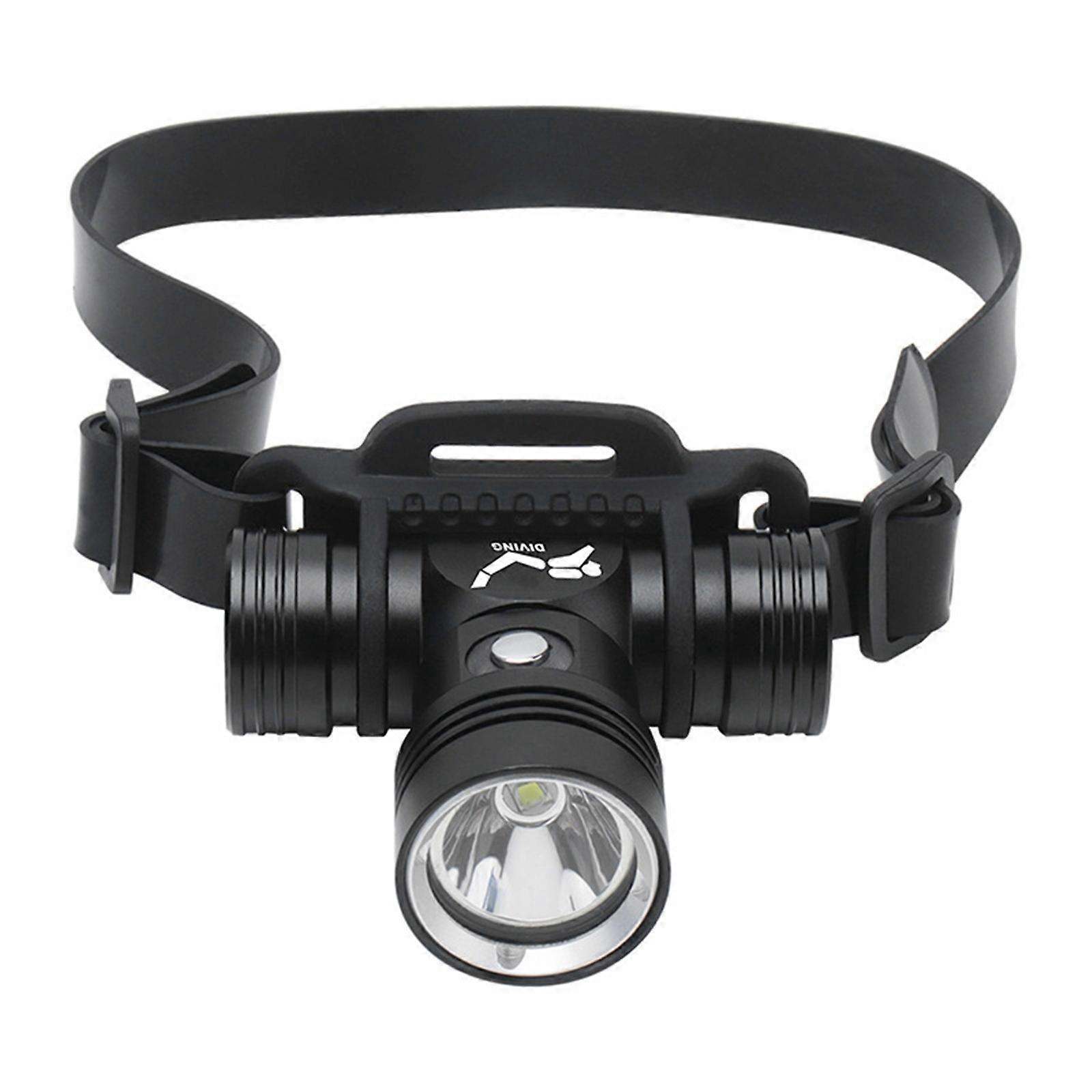 60m Underwater Photography Video Fill-up Headlight Diving Flashlight with Battery Display Function