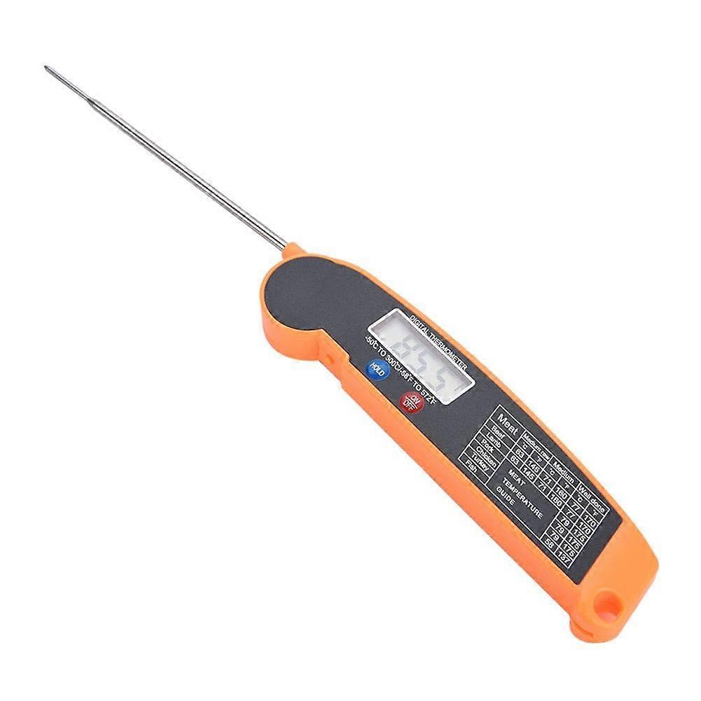 Digital Meat Thermometer Foldable Multi-Use Food Probe For Grilling And Kitchen