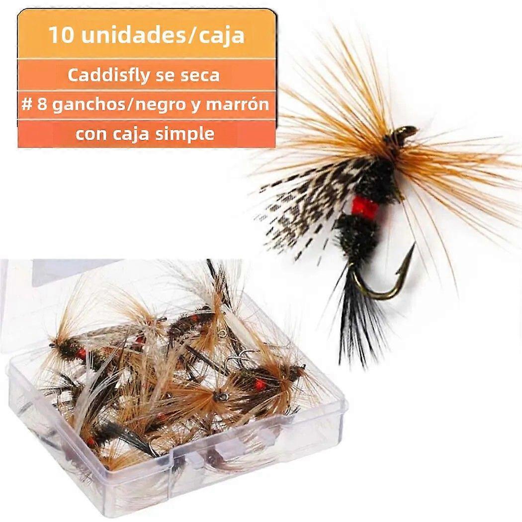 5/10/20Pcs Fly Fishing Lures Insects Dragonflies Dragon Top Water Ground Dry Lures For Trout Artificial Caddisfly Dries