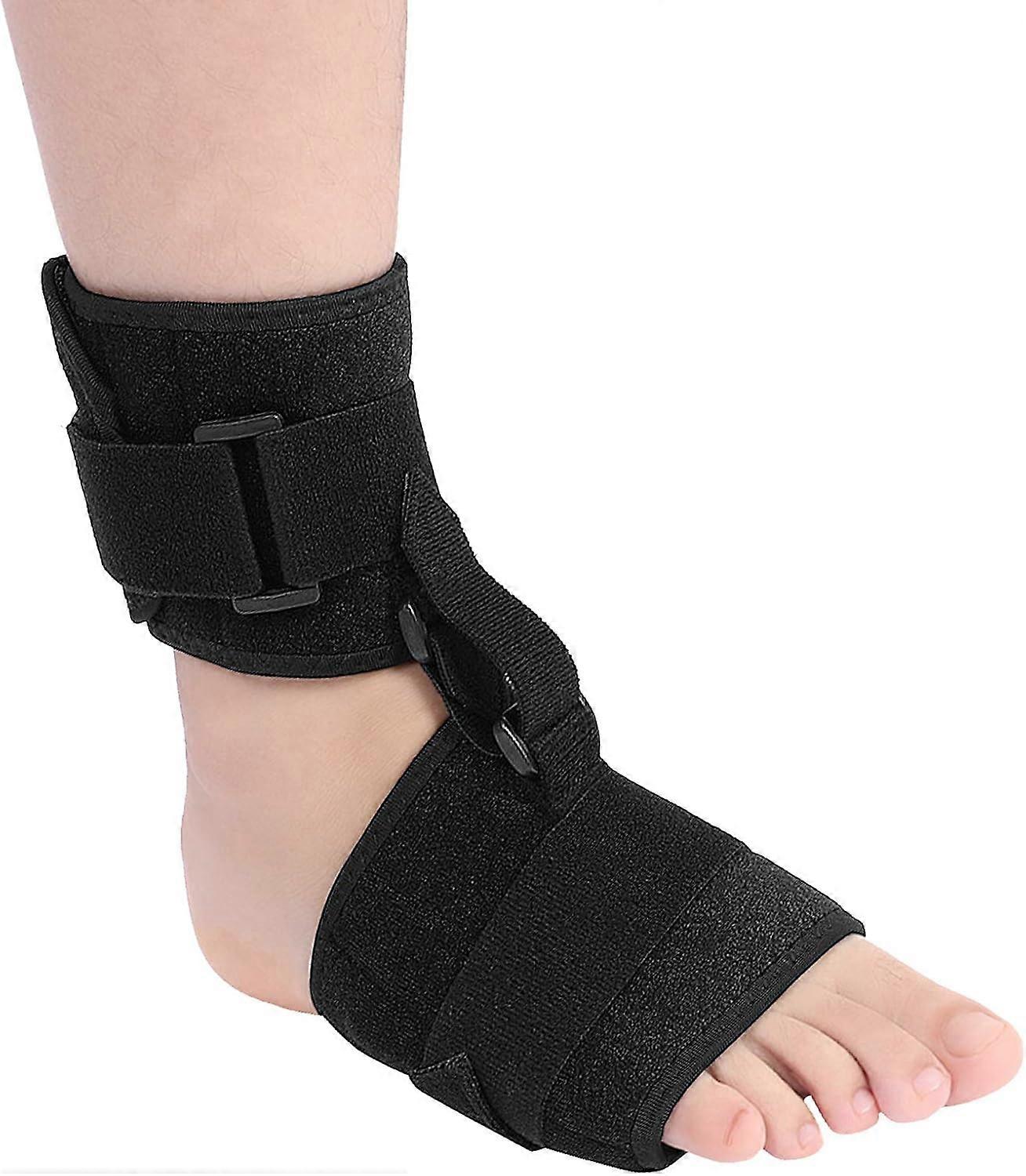 Foot Drop Corrector Brace for Men and Women, Adjustable Orthosis with Assist Strap for Improved Walking Gait and Pain Relief