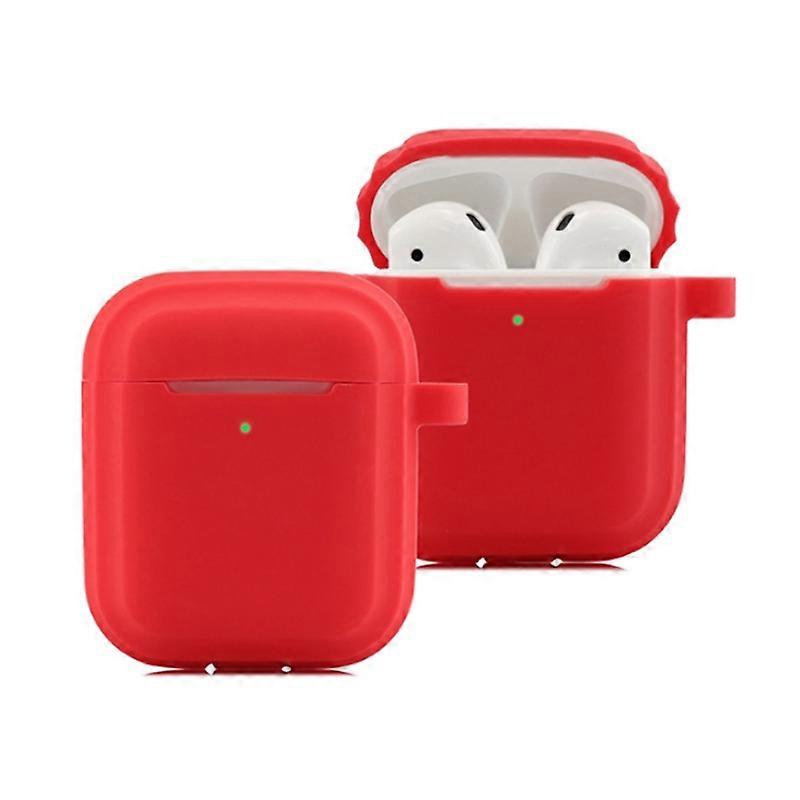 Bluetooth Earphone Soft Silicone Case For AirPods (Red)