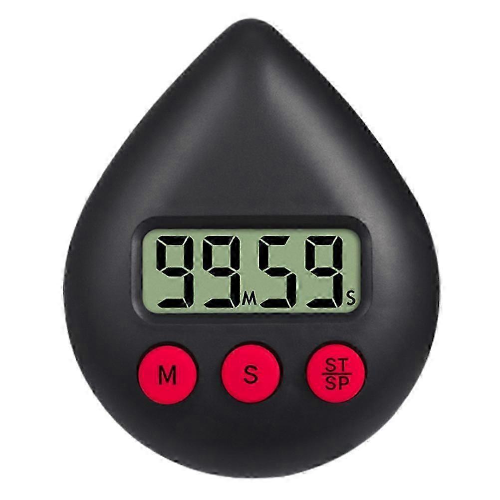 Water Drop Shaped Bathroom Timer Portable Digital Shower Timer for Kitchen Shower