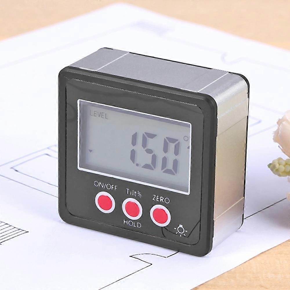 Horizontal Angle Meter Digital Protractor Inclinometer Electronic Level Box Magnetic Base Measuring
