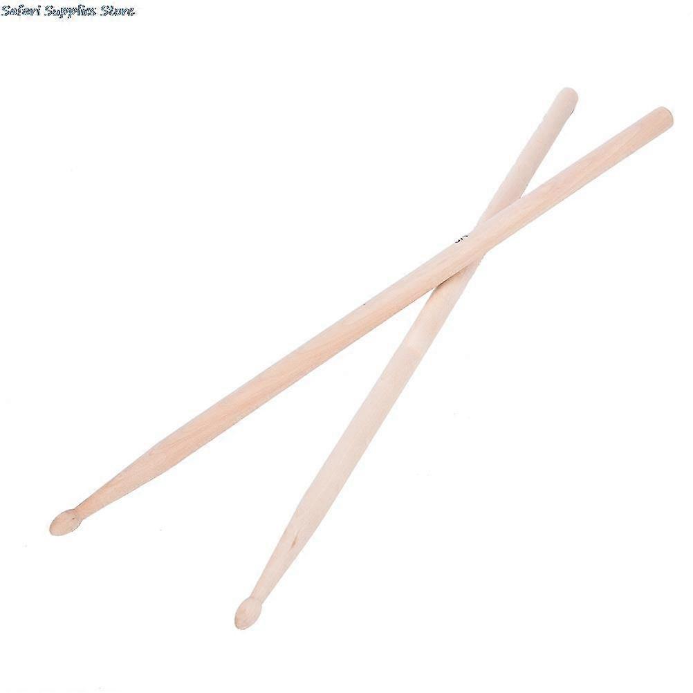Hot 1 Pair 5A Maple Drumsticks Wood Wooden Tips Strap Musical Instrument Lower Leg