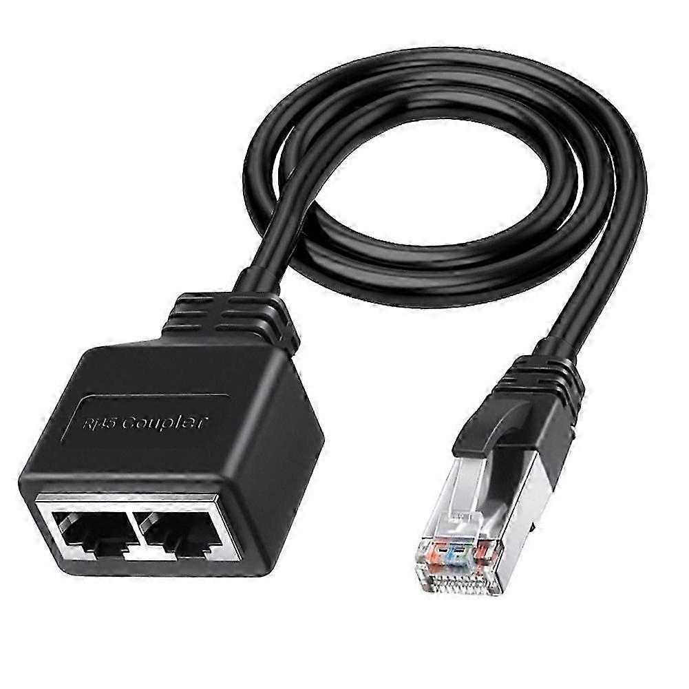 LAN イーサネット アダプタ RJ45 オス - 2 メス スプリッタ RJ45 1 - 2 イーサネット LAN ネットワーク アダプタ ケーブル