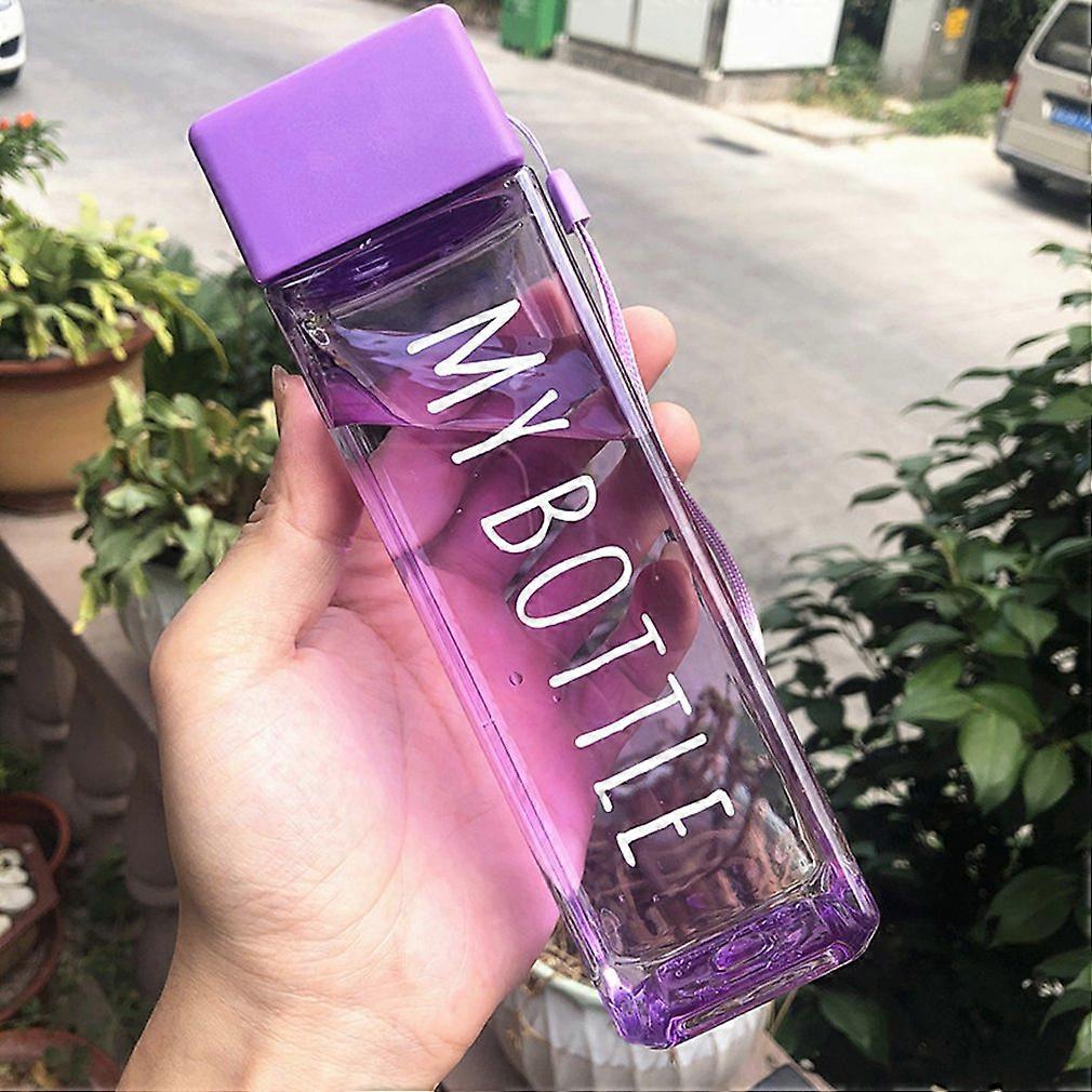 500ml Sports Water Bottle Outdoor Water Bottle with Straw Plastic Thermal Cup Dinkware Camping Bicycle Water Bottle Kitchen Tools